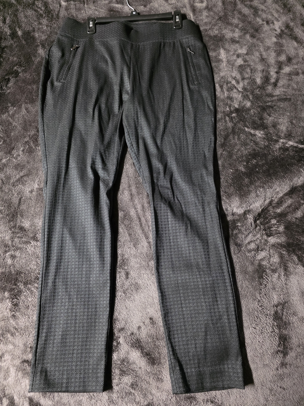 Apt. 9 Black And Green  Textured Dress Pants Size 16